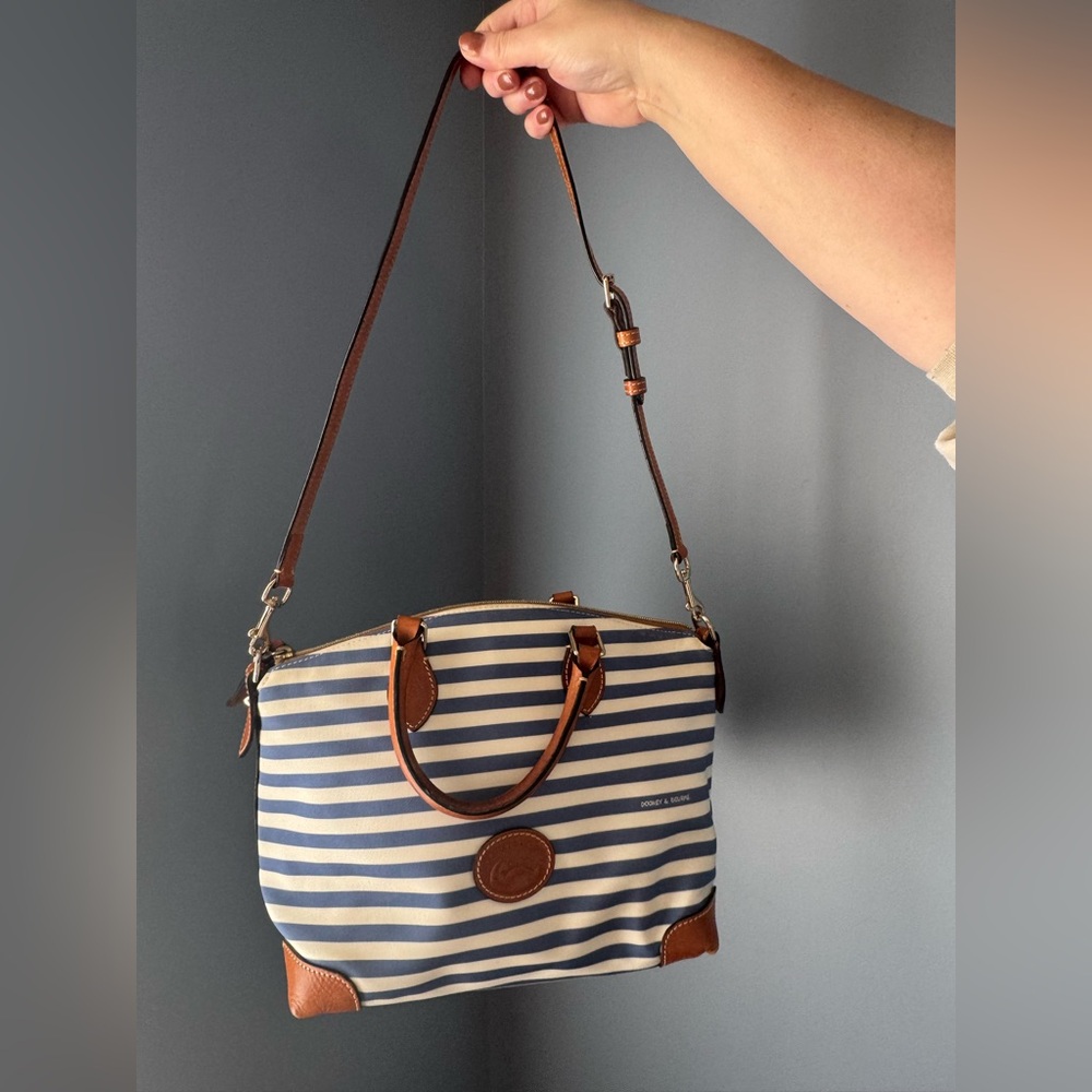 Dooney & Burke Blue Striped Purse